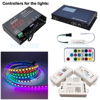 Bande Lumineuse LED RVBIC 5050 à Pixels Adressables WS2811 WS2812B WS2815 60LED/M 144LED/M DC5V 12V IP20 IP65 IP67 pour Projets Discothèque Bar