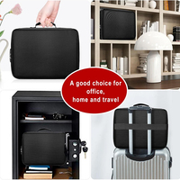 Sac Organisateur de Documents Ignifuge Grande Taille Personnalisé en Fibre de Verre Enduite de Silicone avec Logo Personnalisé, Certifié BSCI