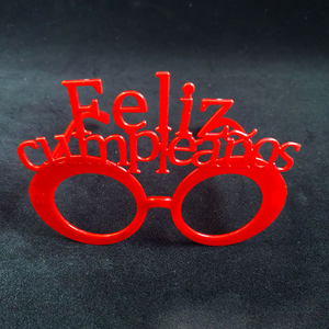 Gafas de PVC con Forma de Cinco Estrellas de Feliz Cumpleaños en Español para Regalos de Navidad, Halloween y Graduación - Product Image 6