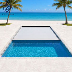 <span class=keywords><strong>Couverture</strong></span> de <span class=keywords><strong>piscine</strong></span> motorisée en PVC Water Crown, système de rail scellé, rétractable automatiquement, pour <span class=keywords><strong>piscine</strong></span> enterrée, sécurité au niveau du pont, vente en gros - Product Image 1