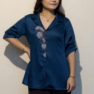 เสื้อเชิ้ตผู้หญิงผ้าคอตตอนผสม ดีไซน์เนอร์ ติดกระดุมด้านหน้า สวมใส่สบายตลอดวัน พร้อมสไตล์โดดเด่น ราคาขายส่ง ซื้อโดยตรงจากซัพพลายเออร์ - Product Image 1