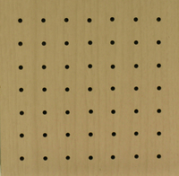 PL616 Panneau en bois perforé Panneaux muraux acoustiques en bois avec placage en bois de Kingkus