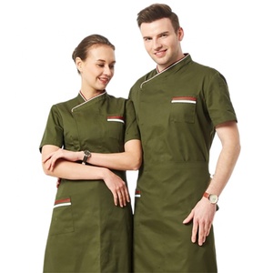 SunYue Professionnel Noir Coton Vestes de Cuisine Restaurant Cuisinier Uniforme Conception Classique Manteau de <span class=keywords><strong>Chef</strong></span> - Product Image 6