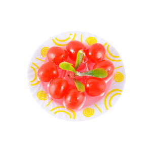 Plato de frutas en miniatura con frutas simuladas, manzanas, naranjas, modelos de alimentos, divertidos juguetes de comida en miniatura, llaveros y accesorios. - Product Image 5