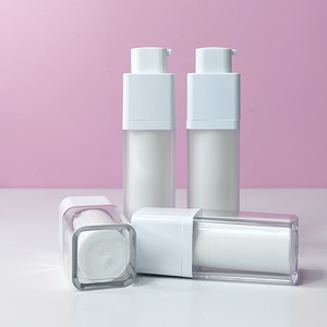2024 Hot Sale 30ml 50ml White PP AS Plastic Airless <b>Pump</b> <b>Bottle</b> Face Skin Care Airless <b>Bottle</b> With Lotion <b>Pump</b> - Product Image 5