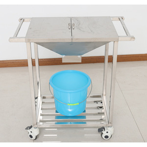 Carrito de tratamiento médico Da Cong de acero inoxidable de 600-750 mm, 3 niveles, con ruedas con freno para uso hospitalario - Product Image 3