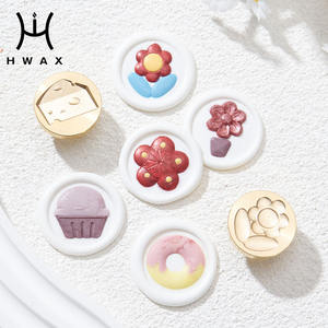 Sello de cera 3D Sello Cabeza Planta Serie <span class=keywords><strong>Pizza</strong></span> Queso Donut Sello de cera - Product Image 1