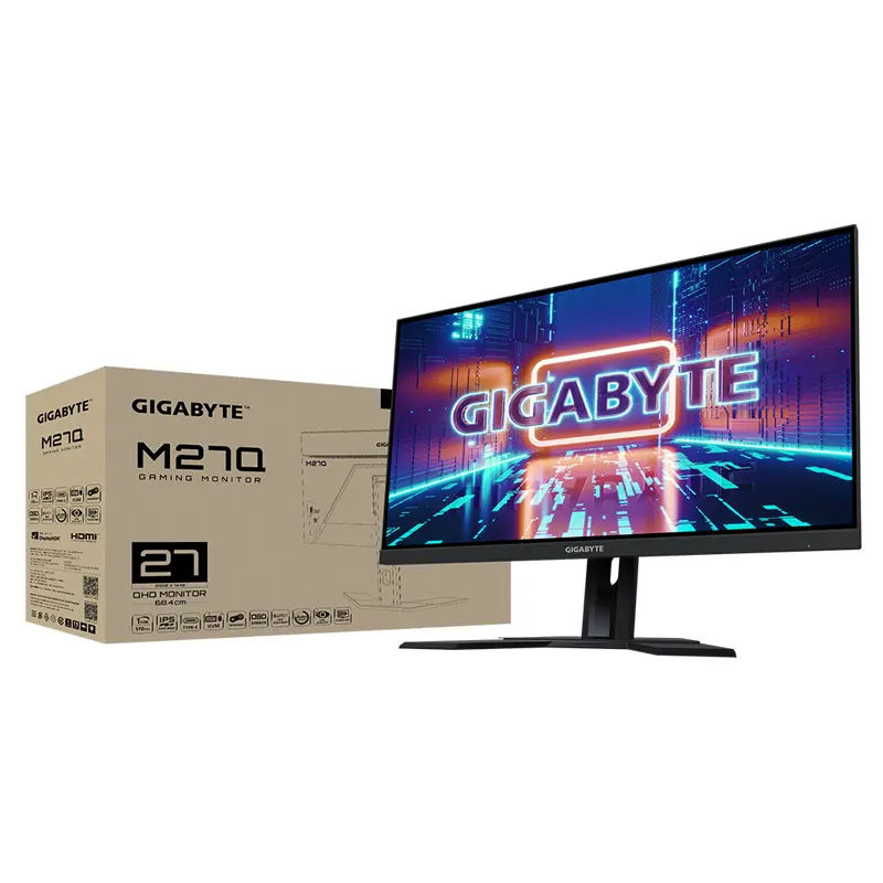 Yeni GIGABYTE M27Q 27 inç 170Hz 1440P KVM oyun Monitot 2560x1440 SS IPS 0.5ms (MPRT) 92% DCI P3 HDR hazır FreeSync Premium