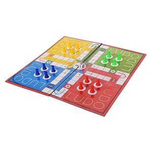 Juego de Mesa Ludo y Ajedrez de Cartón Laminado para Niños y Familia |   Juego Educativo Plegable 2 en 1 para Mesa, Diversión en Interiores - Product Image 6