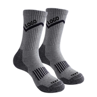 Chaussette de sport d'équipage d'approvisionnement d'usine chaussette de course de gymnastique personnalisée avec logo design chaussettes de sport athlétique