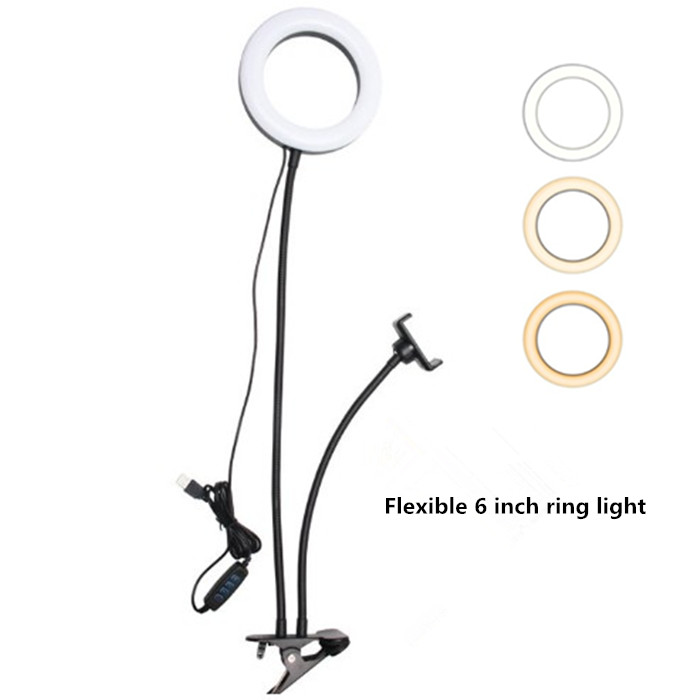 6 дюймов кольцо с заполняющим светом LED красота Live кольцо света Гибкий Длинный держатель для телефона самые лучшие продавая продукты 2020 в США Amazon