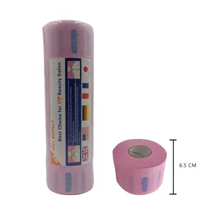 China Wholesale 80g Pink Color Neck Paper Roll Neck Strips For Barber Shop
