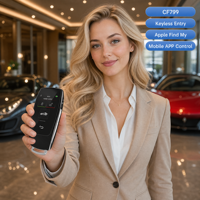 Clé de voiture universelle intelligente à écran tactile LCD 4 boutons, démarrage et arrêt du moteur sans clé, anti-perte pour toutes les voitures, vente en gros