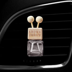 方形芳香液体扩散器玻璃汽车香水瓶不同气味空气清新剂汽车通风口除味剂 - Product Image 5