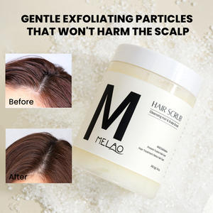 Gommage capillaire biologique réparateur anti-pelliculaire équilibrant le cuir chevelu, soin doux pour cuir chevelu sensible, marque privée - Product Image 3