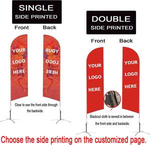 Banderas y Pancartas Promocionales Personalizadas, Kit de Asta para Bandera de Pluma, Banderas en Forma de Lágrima para Publicidad - Product Image 4