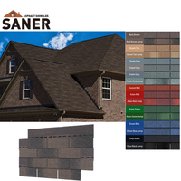 Günstiger Preis Kunden spezifisches Design Dachziegel Wasserdichter brauner Asphalt Architect ural 3 Tab Schindeln 2,6mm Dicke Teja Bitumen