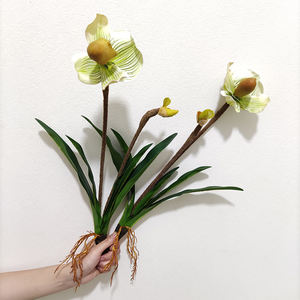 ดอกไม้ประดิษฐ์ประดิษฐ์สำหรับตกแต่งบ้านและงานแต่งงานช่อดอกไม้เสมือนจริงมีใบไม้ - Product Image 2