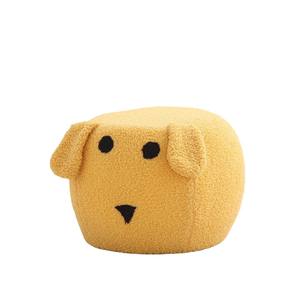 Children's Cartoon Dog <b>Stool</b> Soft <b>Round</b> Ottoman For Kids And Adults Home Living Room Floor Seat Yellow Purple Blue White - Product Image 5
