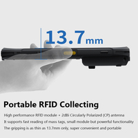 Escáner RFID UHF de Largo Alcance, Lector Portátil Inalámbrico UHF IP67, Lector PDA RFID Android Inalámbrico y Móvil