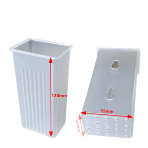 Support à baguettes en plastique avec drain, 120 mm x 55 mm x 40 mm, organisateur de cuisine polyvalent avec trous de drainage pour ustensiles - Product Image 1