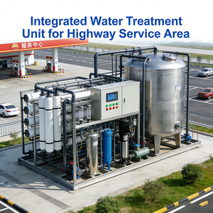 Station de traitement des eaux intégrée robuste, type gravité, fonctionnement automatique, faible entretien, contrôle PLC, équipement MBR, pompe - Product Image 4