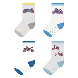 REMOULD Boy Girls Custom Children's Cotton Socks Custom Sports Kids Funny School Socks Kids Grip Socks With Silicon Button