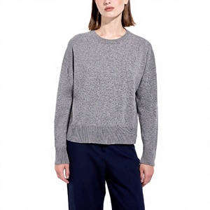 Pulls en tricot pour femmes, doux et décontractés, col rond élégant, pull chaud, vente en gros personnalisée de pulls pour femmes - Product Image 6