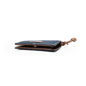 Portefeuille fin pour femme en cuir véritable marron, avec blocage RFID, porte-cartes, poche à monnaie zippée, portefeuille à double pli pour un usage quotidien - Product Image 3