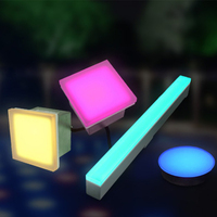 Lumières LED en brique Décoration Patio Allée Passerelle Encastrée Pavé Lampe souterraine Carré Brique Rectangle Motif Éclairage