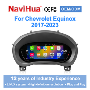 Navihua Nuevo para Chevrolet Equinox 17-23, Actualización de Panel de Instrumentos LCD con Sistema Linux, Carplay, Velocímetro Digital - Product Image 2