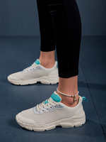 Chaussures de sport bon marché baskets chaussure, filles crochet et boucle attache à lacets conception lettre graphique chaussures de course légères pour le printemps