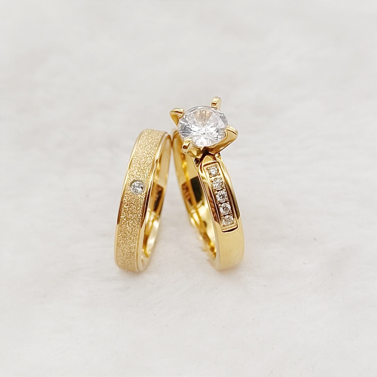 Amazon Size Wedding Ring Sets Marriage Couples Wedding Engagement