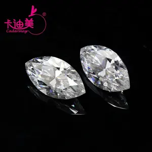 Cadermy珠宝宽松DEF彩色Marquise切割Moissanite钻石批发价格5x 10毫米1ct合成Moissanite宝石