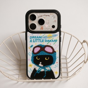 Coque de téléphone magnétique en acrylique anti-traces de doigts motif <span class=keywords><strong>petit</strong></span> <span class=keywords><strong>chat</strong></span> <span class=keywords><strong>noir</strong></span> mignon Niuniu Party pour iPhone 17 Pro Max - Product Image 2