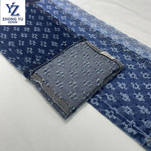 Neues Design Gehäkelter Denimstoff Jacquard-Denimstoff Hersteller aus Foshan - Product Image 2