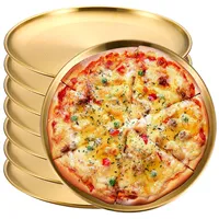 Assiettes rondes de camping, 8 pièces, résistantes à la rouille, empilables, pour servir des aliments, des salades, des fruits, des desserts, des collations, pour la maison et l'extérieur