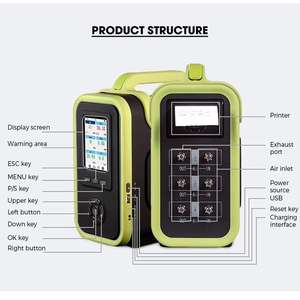Analyseur <span class=keywords><strong>de</strong></span> gaz portable numérique SKZ1050D haute précision 1-18 avec écran couleur, enregistreur <span class=keywords><strong>de</strong></span> données, dispositif d'alarme et garantie <span class=keywords><strong>de</strong></span> 12 mois - Product Image 4