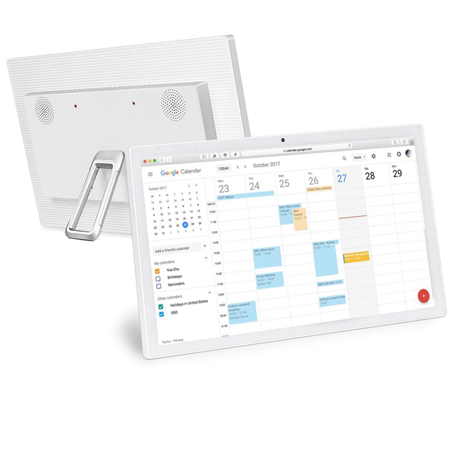 OEM ODM 21.5 Inch White Android Digital Calendar Touch Screen Display Family Schedules Weekly Planner Smart Calendar
