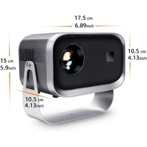 Mini Proyector LUIJHFC de 750 Lúmenes, Android 10, Batería Integrada, Cine en Casa Portátil, Uso Comercial - Product Image 2