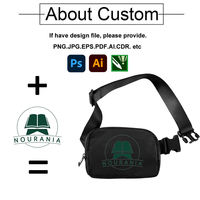 Riñonera Impermeable de Nailon con Logotipo Personalizado al por Mayor, Riñonera Deportiva de Viaje para Hombre con Logotipo Promocional