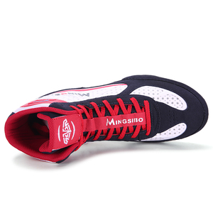 Chaussures de boxe et de Sanda pour hommes, modèle professionnel OEM/ODM, haute performance, pour la lutte et la boxe – Créez vos propres chaussures. - Product Image 3