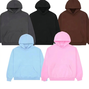 Sudadera con Capucha de Punto Holgada para Hombre, Estilo Casual Urbano, con Pedrería, de Alta Calidad, con Logotipo Personalizable, 100% Algodón - Product Image 5