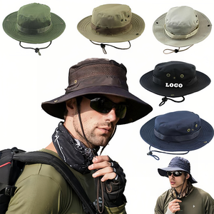 Promotion Custom Unisex Fashion Durable Bucket Hat With String Outdoor Climbing Camping Cap Sunshade Hat