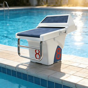 Blocchi di Partenza per Piscina in PVC Approvati FINA, Attrezzatura Professionale per Competizioni, Piattaforma Resistente alla Corrosione per <span class=keywords><strong>Piscine</strong></span> ad Acqua Salata - Product Image 5