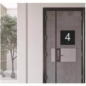 Puerta de entrada personalizada Hotel/Oficina/Dormitorio Alquiler al aire libre Número de habitación Braille Número de Casa Braille - Product Image 3