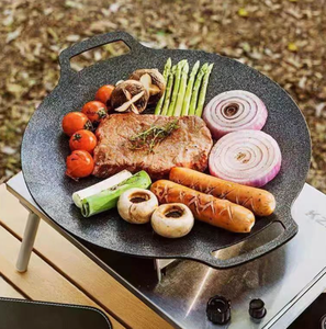 Sartén Plana <span class=keywords><strong>para</strong></span> Cocina de Camping, Pre-Sazonada, <span class=keywords><strong>para</strong></span> <span class=keywords><strong>Tortillas</strong></span>, Crepas, Plancha Redonda, Sartén <span class=keywords><strong>para</strong></span> Pizza - Product Image 2