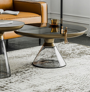 Muebles convertibles modernos de lujo a la venta, nuevo juego de mesa de té de cristal y mesa de centro de mármol para comedor o sala de estar de boda - Product Image 6