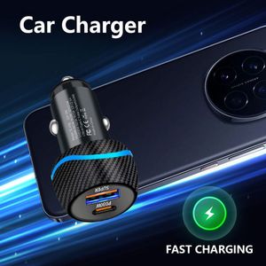 อะแดปเตอร์ชาร์จในรถยนต์ขายส่งจากโรงงาน PD 30W ชาร์จเร็ว QC30W ช่องเสียบ USB สำหรับชาร์จโทรศัพท์มือถือ - Product Image 2