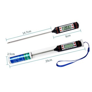-50 ~ 300 độ kỹ thuật số eletronic thăm dò nhiệt độ Nhiệt kế cho thực phẩm Độ chính xác cao nhiệt độ ẩm kế Thiết bị kiểm tra - Product Image 2